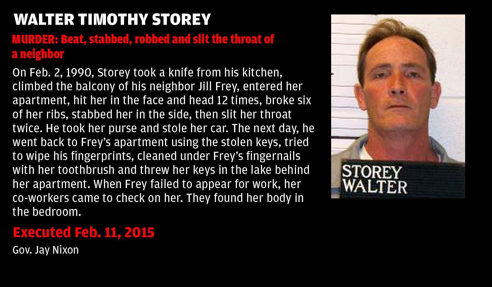 Executed Feb. 11, 2015: Walter Timothy Storey